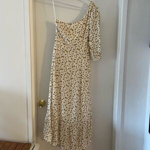 Reformation One Shoulder Midi Dress